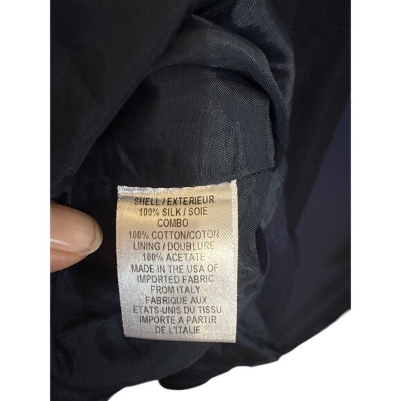 Milly Of New York Purple & Black Sleeveless Chevron Dress Size 2 - Picture 7 of 7